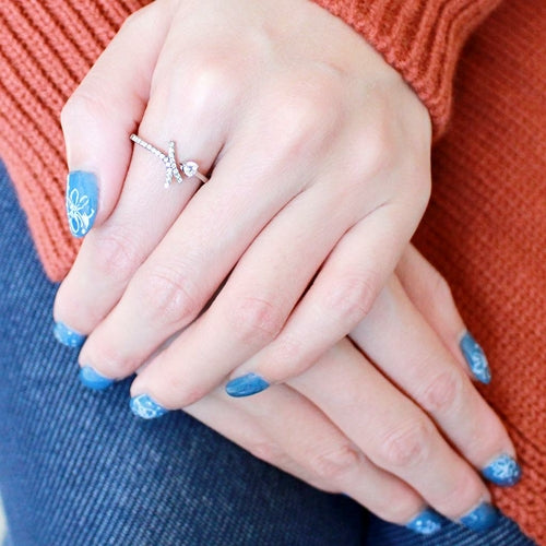 Anillo de acero inoxidable pulido brillante (sin chapado) con grado AAA