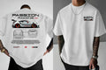 Camiseta unisex de verano con estampado de carreras