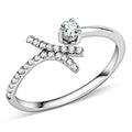 Anillo de acero inoxidable pulido brillante (sin chapado) con grado AAA
