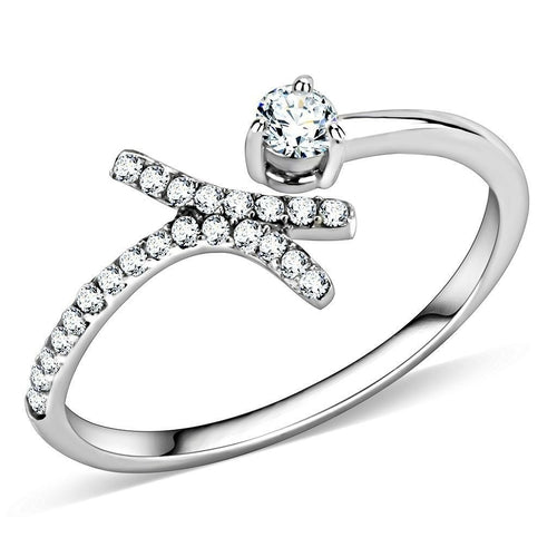 Anillo de acero inoxidable pulido brillante (sin chapado) con grado AAA