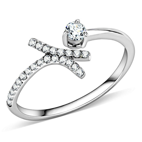 Anillo de acero inoxidable pulido brillante (sin chapado) con grado AAA